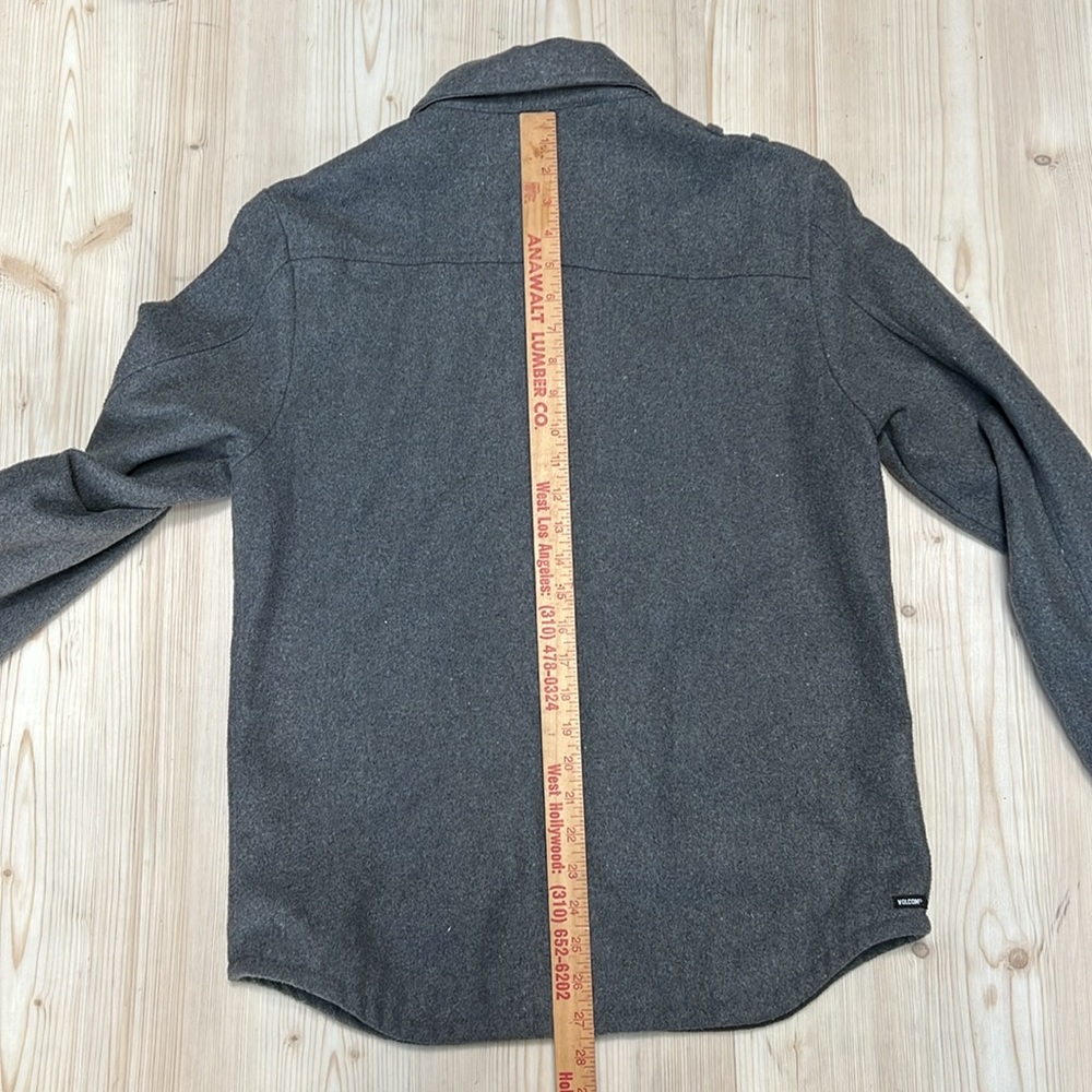 Volcom Gray Wool Blend Work Shirt/Jacket - Picture 8 of 12